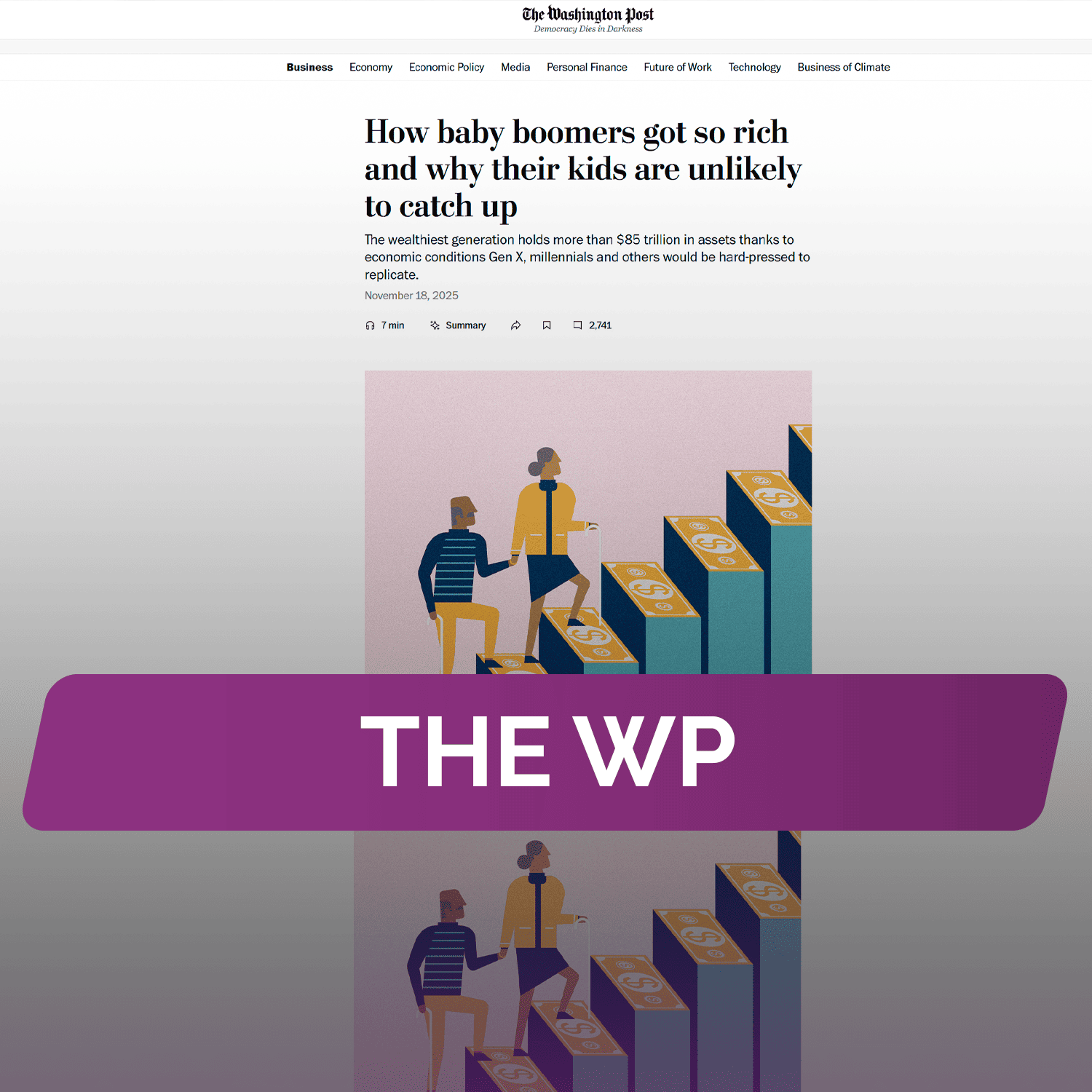 The WP: Как поколение бэби-бумеров стало таким богатым и почему их дети вряд ли смогут их догнать